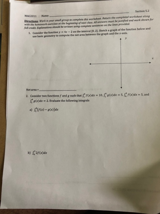 Solved Can you please help me solve the whole front side of | Chegg.com