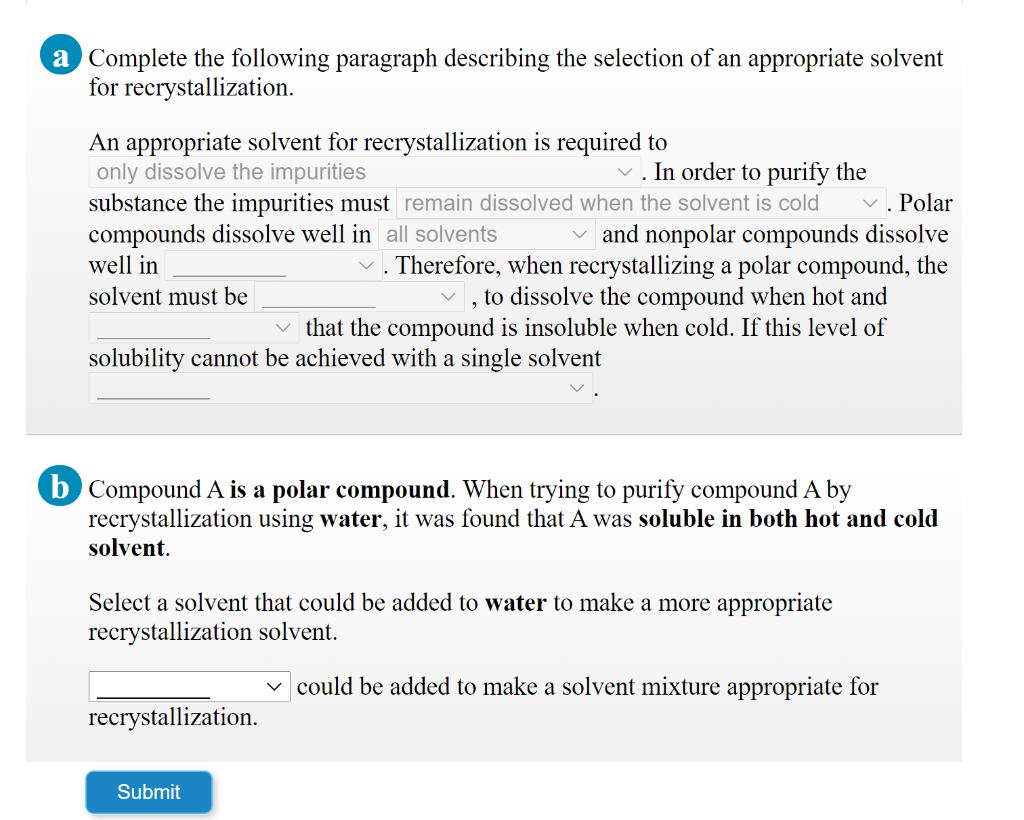 Solved a Complete the following paragraph describing the