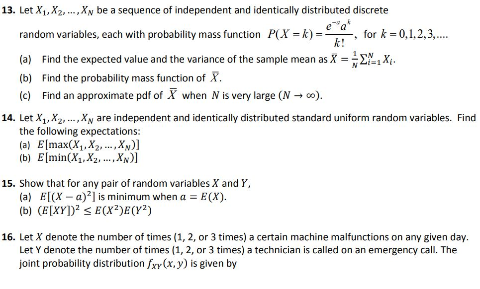 Solved] Let X1,X2,,Xn be a sequence of random samples from a