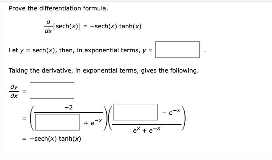 Solved Prove the differentiation formula.