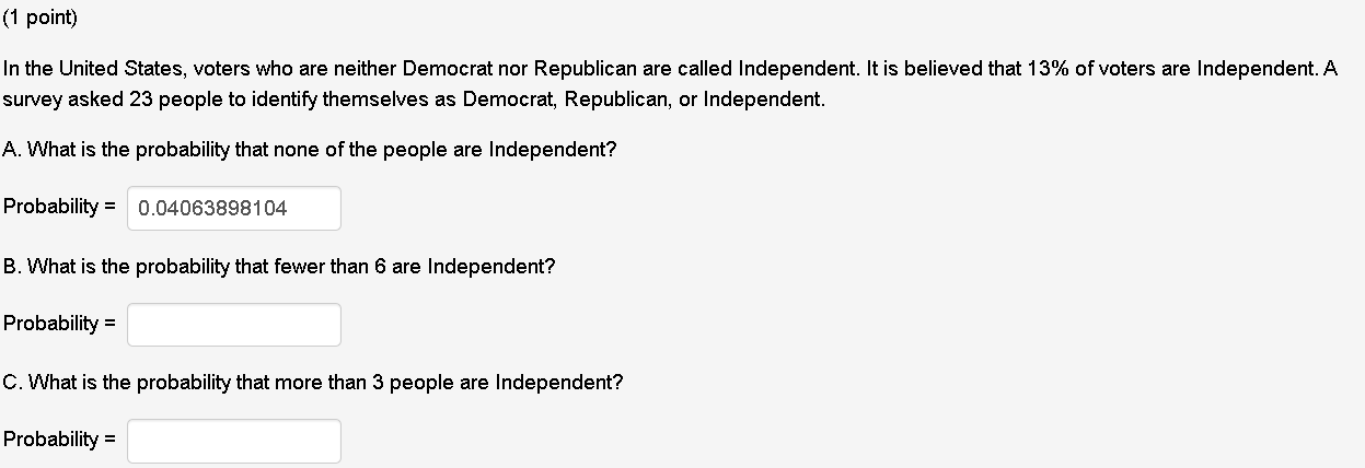 Solved In The United States, Voters Who Are Neither Democrat | Chegg.com