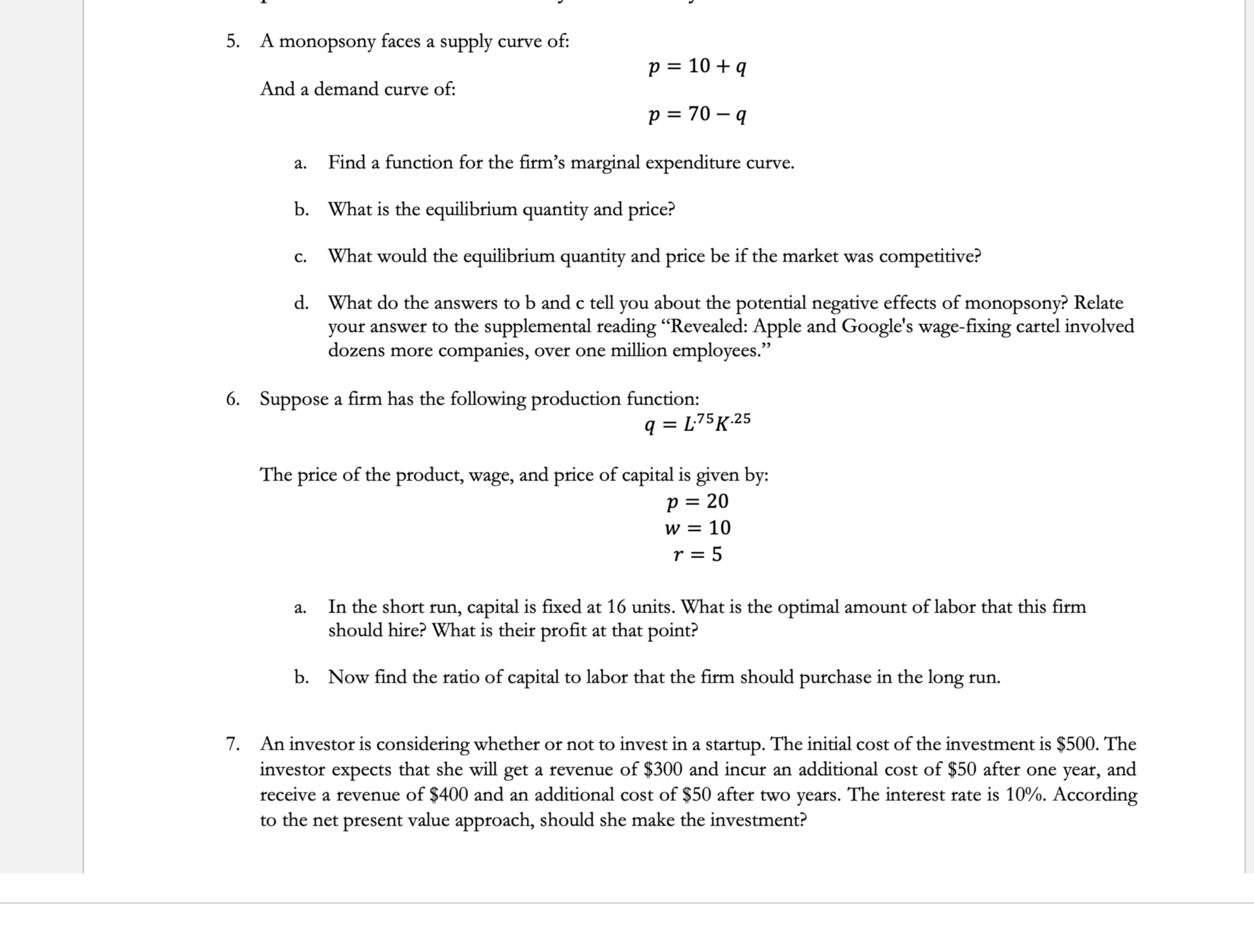 solved-5-a-monopsony-faces-a-supply-curve-of-and-a-demand-chegg