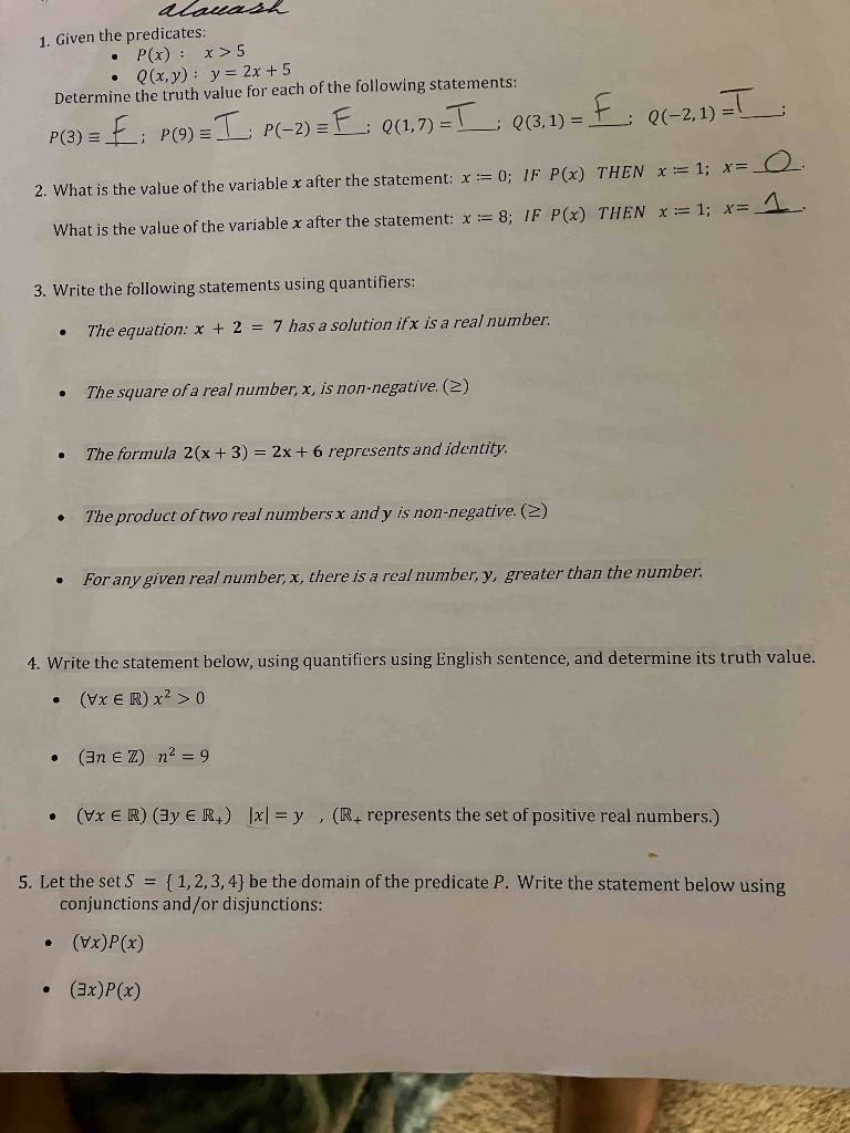 P X X 5 Answer