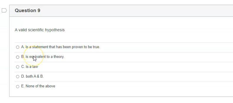 what is a valid hypothesis within the scientific method