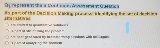 Solved Q1 represent the a Continuos Assessment Question As | Chegg.com