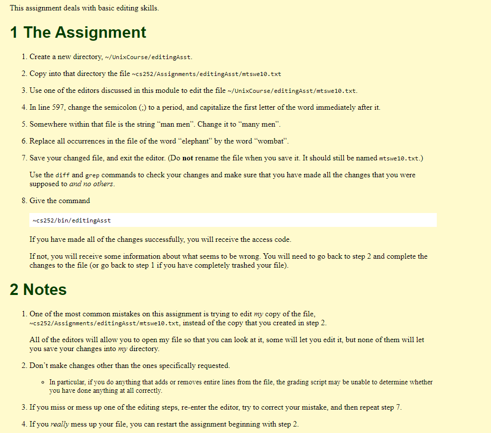 Solved this assignment deals with basic editing skills 1 chegg