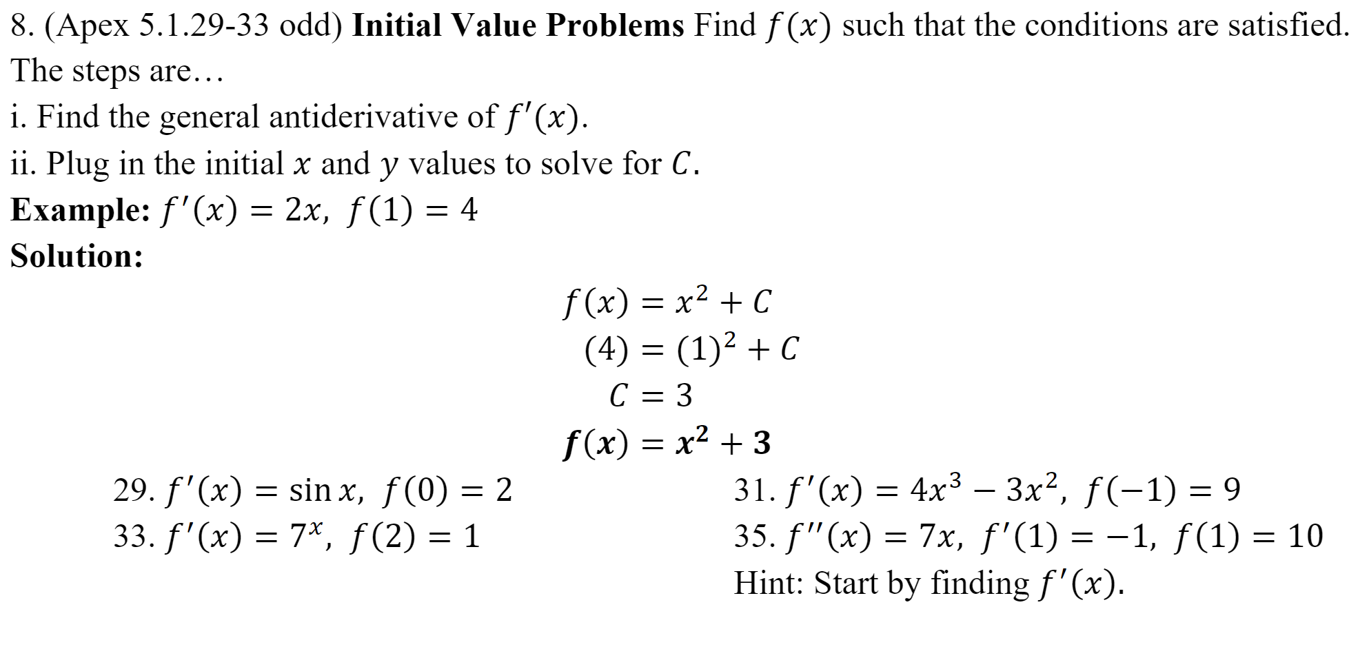 Solved 8.) Hello! Please show all work done for I am looking | Chegg.com