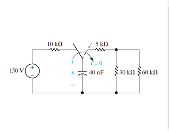 Solved The switch in the circuit in (Figure 1) has been in | Chegg.com