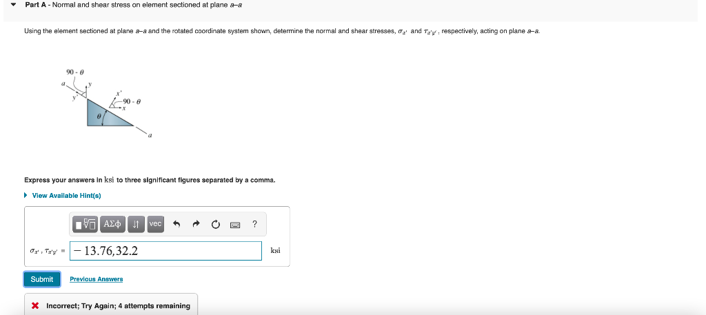 Solved 1 Review Learning Goal: To use fundamental geometric | Chegg.com