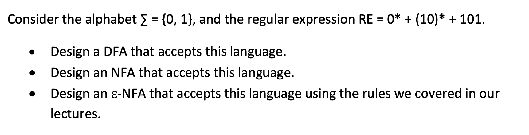 Consider the alphabet Σ={0,1}, and the regular | Chegg.com