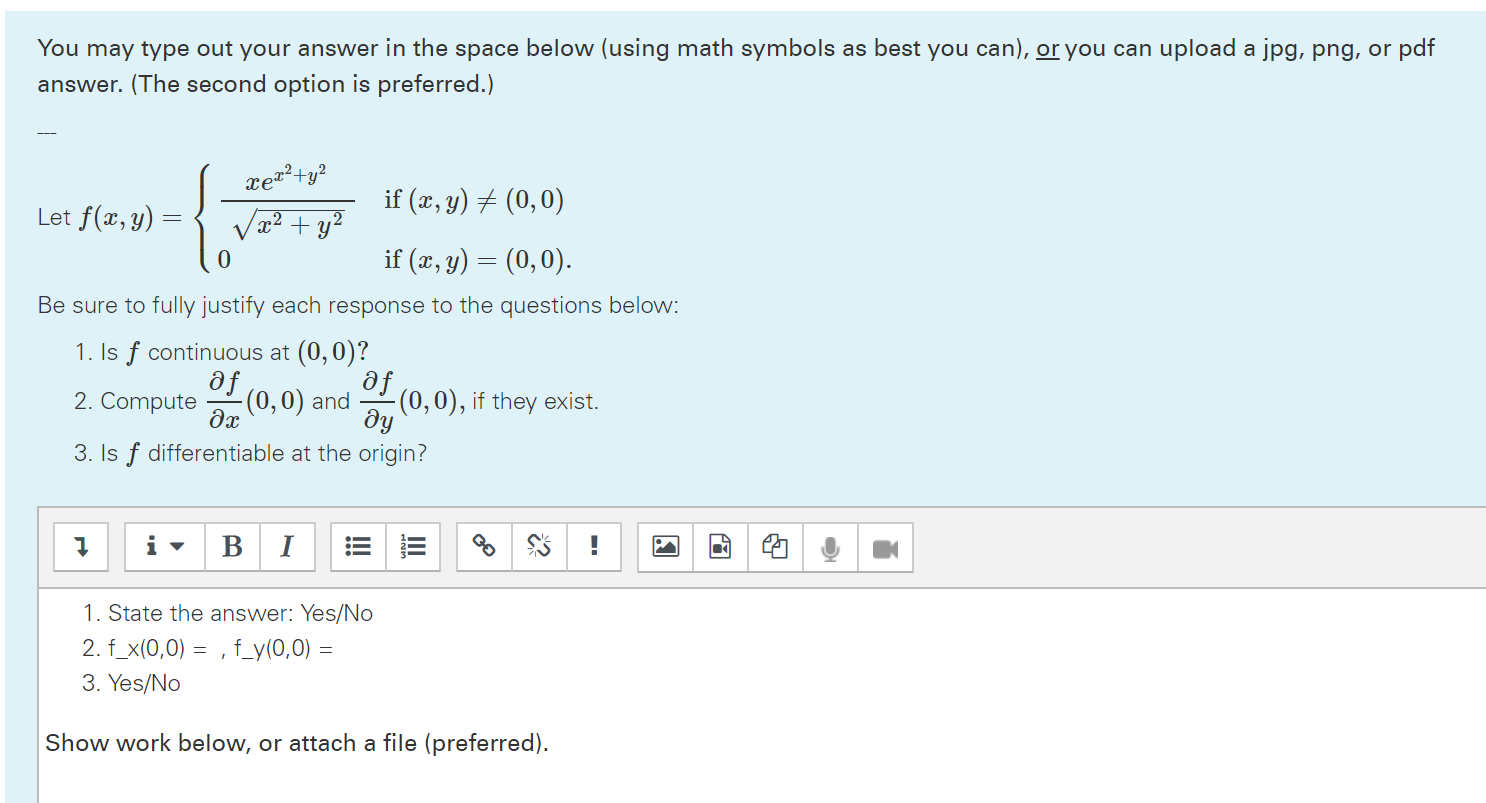 Solved You may type out your answer in the space below | Chegg.com