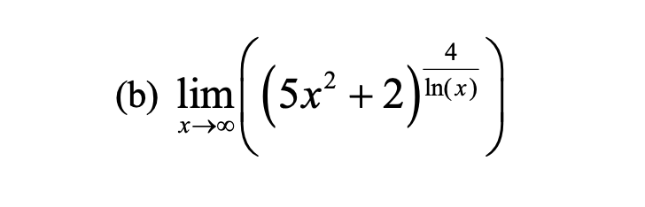 Solved Compute the following limit. State the method(s) you | Chegg.com