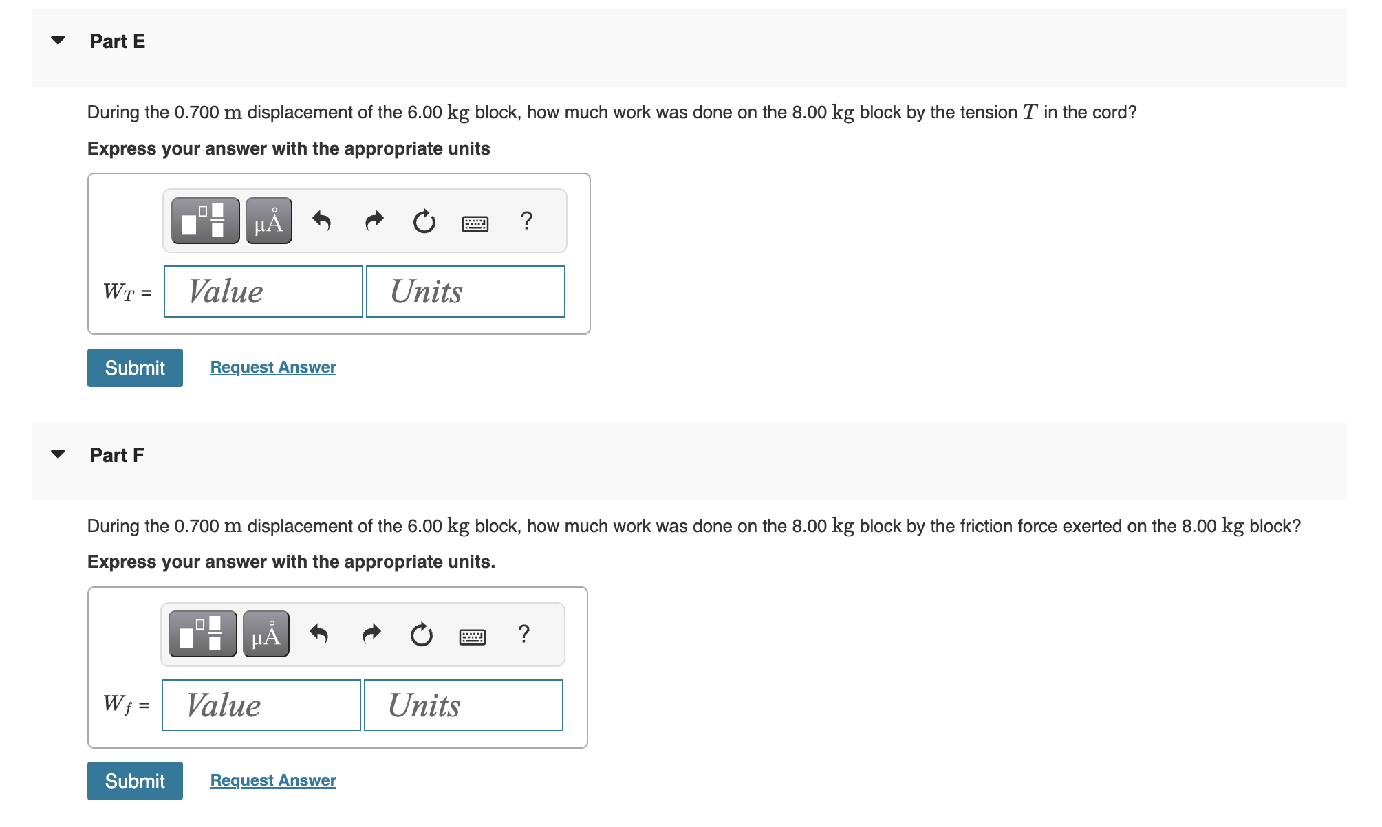 Solved Consider the system of two blocks shown in (Figure | Chegg.com