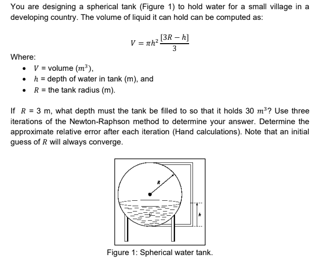 Solved You are designing a spherical tank (Figure 1) to hold | Chegg.com