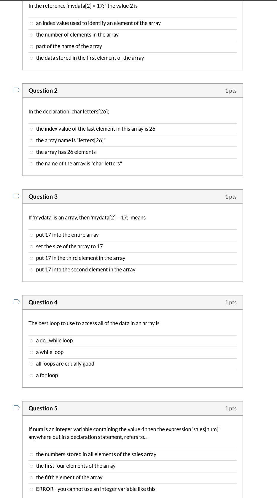 Solved A local variable is A variable that is declared | Chegg.com