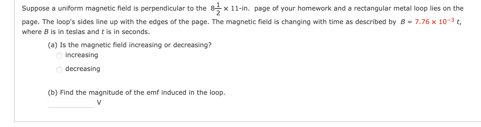 Solved Suppose a uniform magnetic field is perpendicular to | Chegg.com