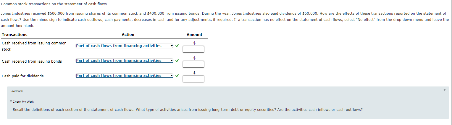 common-stock-transactions-on-the-statement-of-cash-chegg