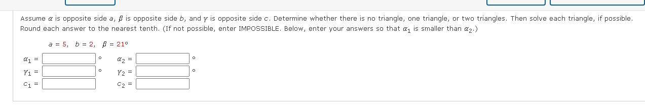 Solved Assume A Is Opposite Side A, B Is Opposite Side B, | Chegg.com