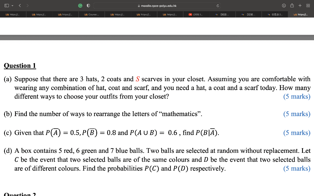 Solved (a) Suppose that there are 3 hats, 2 coats and S | Chegg.com