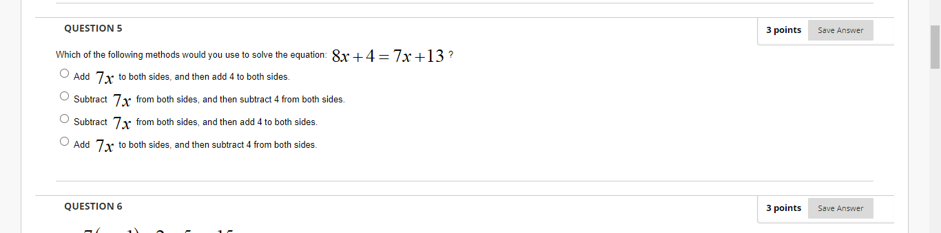 Solved QUESTION 5 3 points Save Answer Which of the | Chegg.com