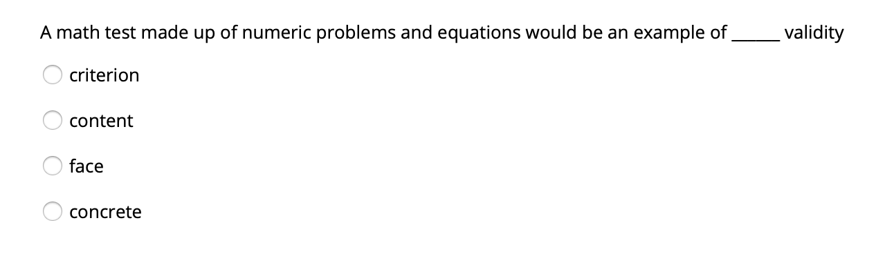 Solved A math test made up of numeric problems and equations | Chegg.com