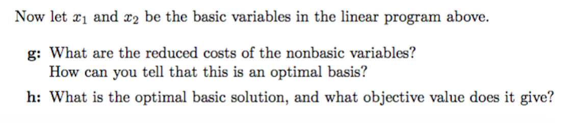 Solved Consider the following simple linear program: | Chegg.com
