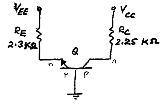 Solved By assuming a likely mode of operation for the NPN | Chegg.com