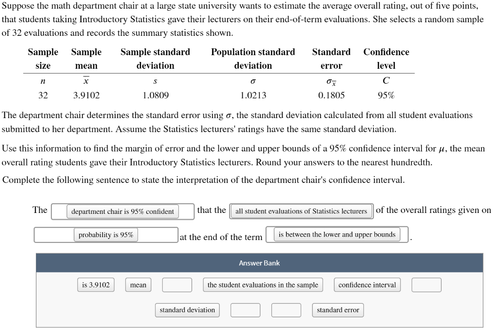 Solved Suppose the math department chair at a large state
