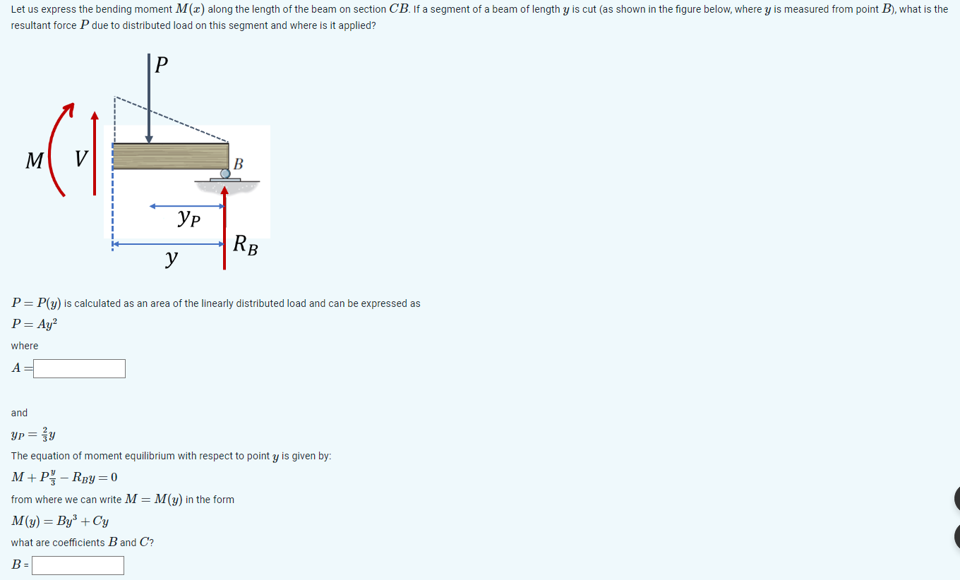 Solved Bending Moment Equation: In This Exercise, We | Chegg.com