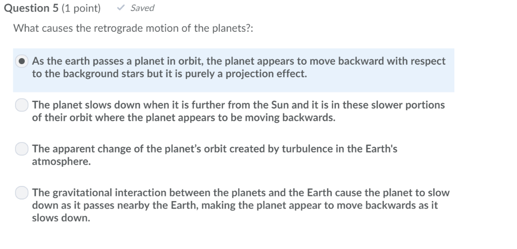 Experiment 3 Retrograde Motion Of Planets