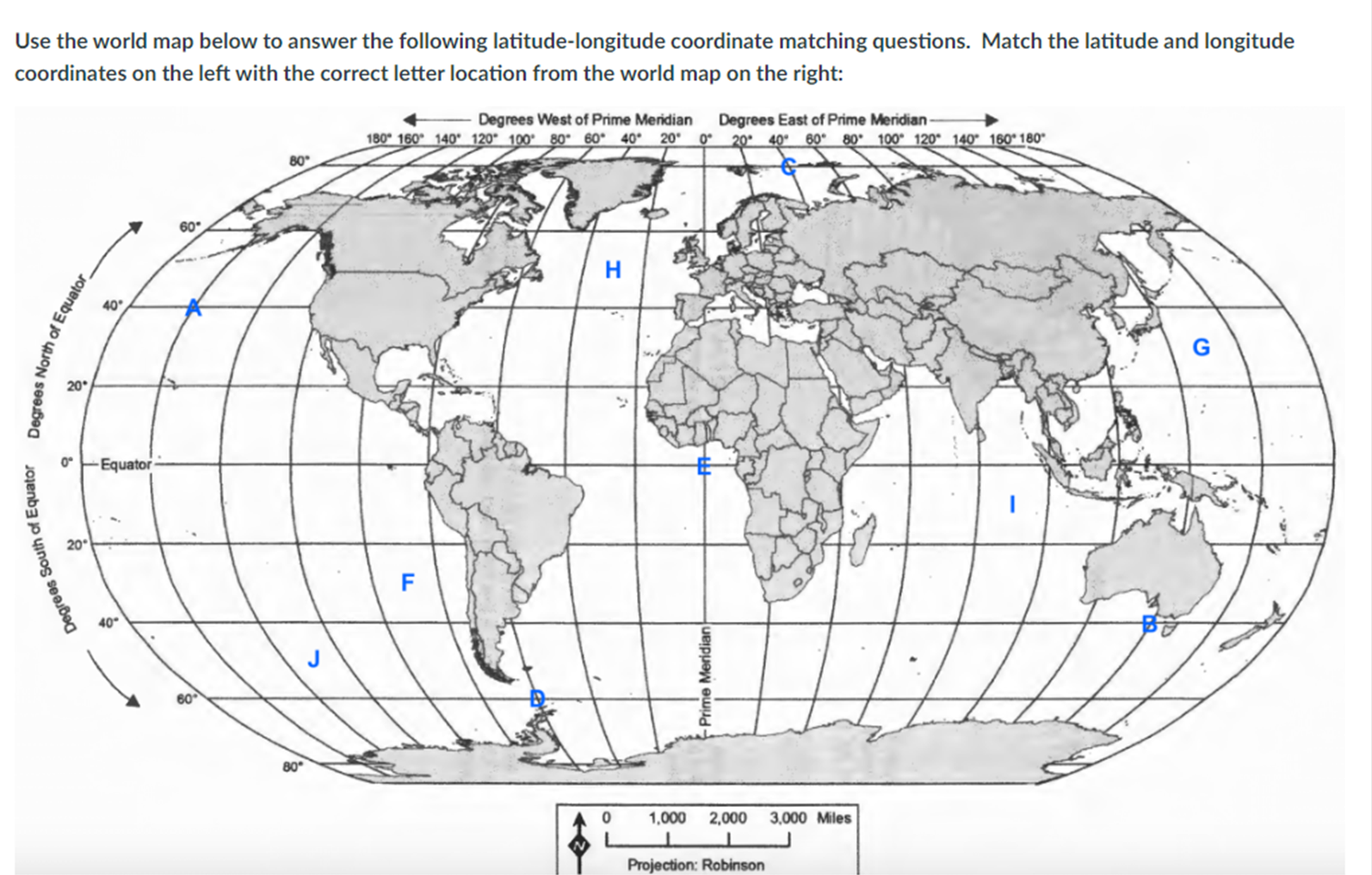 map of the world black and white with latitude and longitude