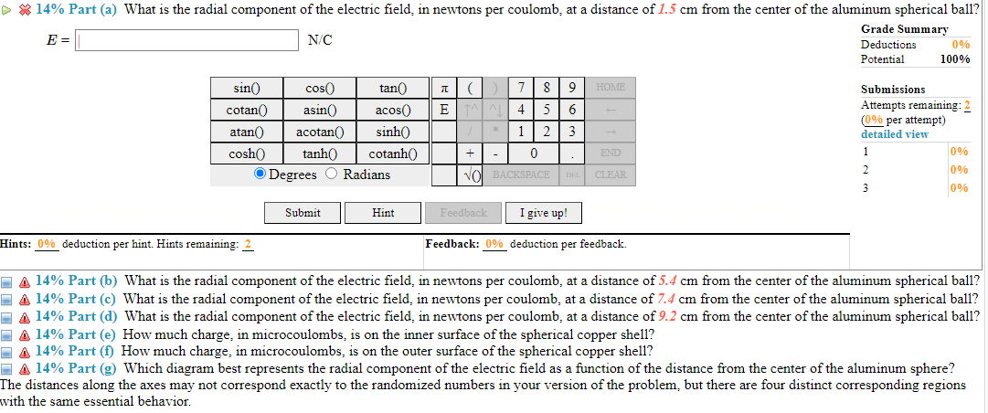 Solved (14\%) Problem 6: An aluminum spherical ball of | Chegg.com