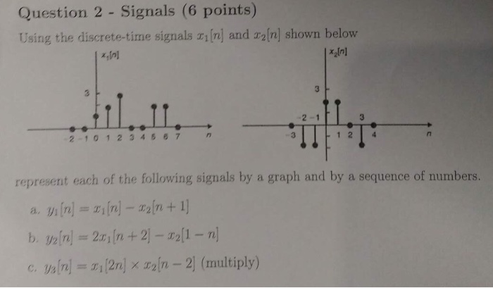 Solved Question 2 - Signals (6 Points) Using The | Chegg.com