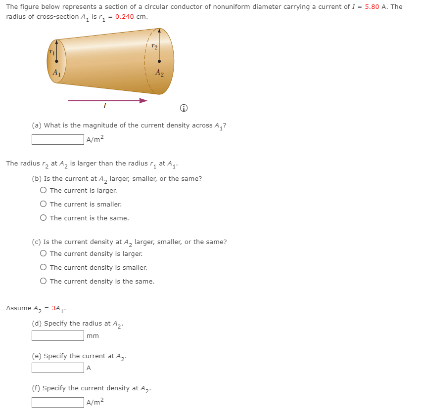 Solved The Figure Below Represents A Section Of A Circular | Chegg.com