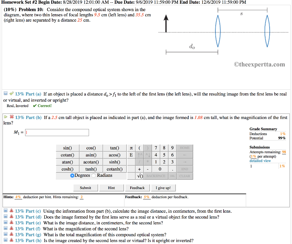 Solved Homework Set #2 Begin Date: 8/28/2019 12:01:00 AM -- | Chegg.com