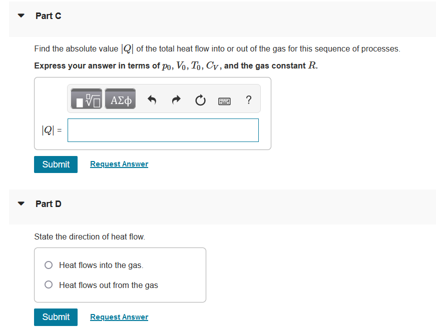 Solved A certain ideal gas has molar heat capacity at | Chegg.com