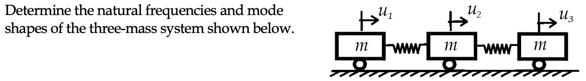 Solved Ui U2 Determine the natural frequencies and mode | Chegg.com