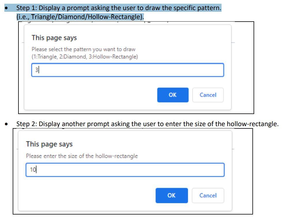Create a web page named ‘Pattern.html’ that | Chegg.com