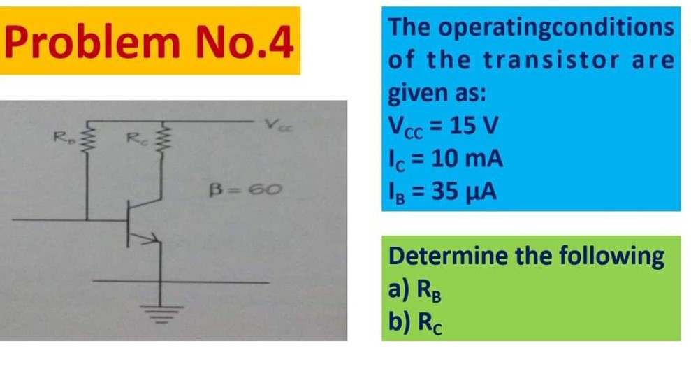 Solved Problem No.4 The operatingconditions of the | Chegg.com