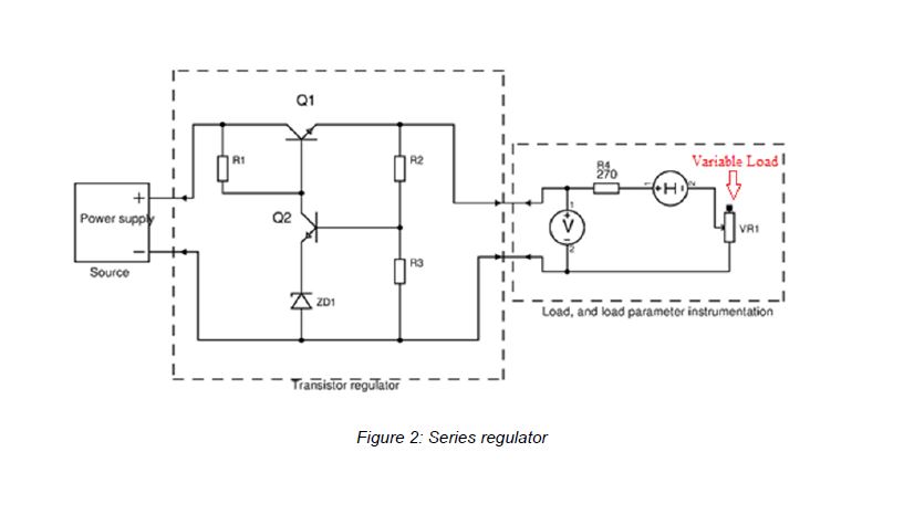 Solved Power Electronics Lab 2: Transistor Series Circuit Diagram