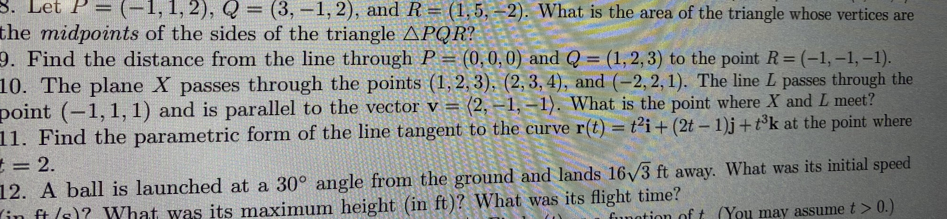 Solved 8. Let P=(−1,1,2),Q=(3,−1,2), And R=(1,5,−2). What Is | Chegg.com