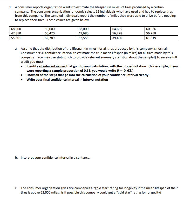 1 A Consumer Reports Organization Wants To Estimate Chegg Com
