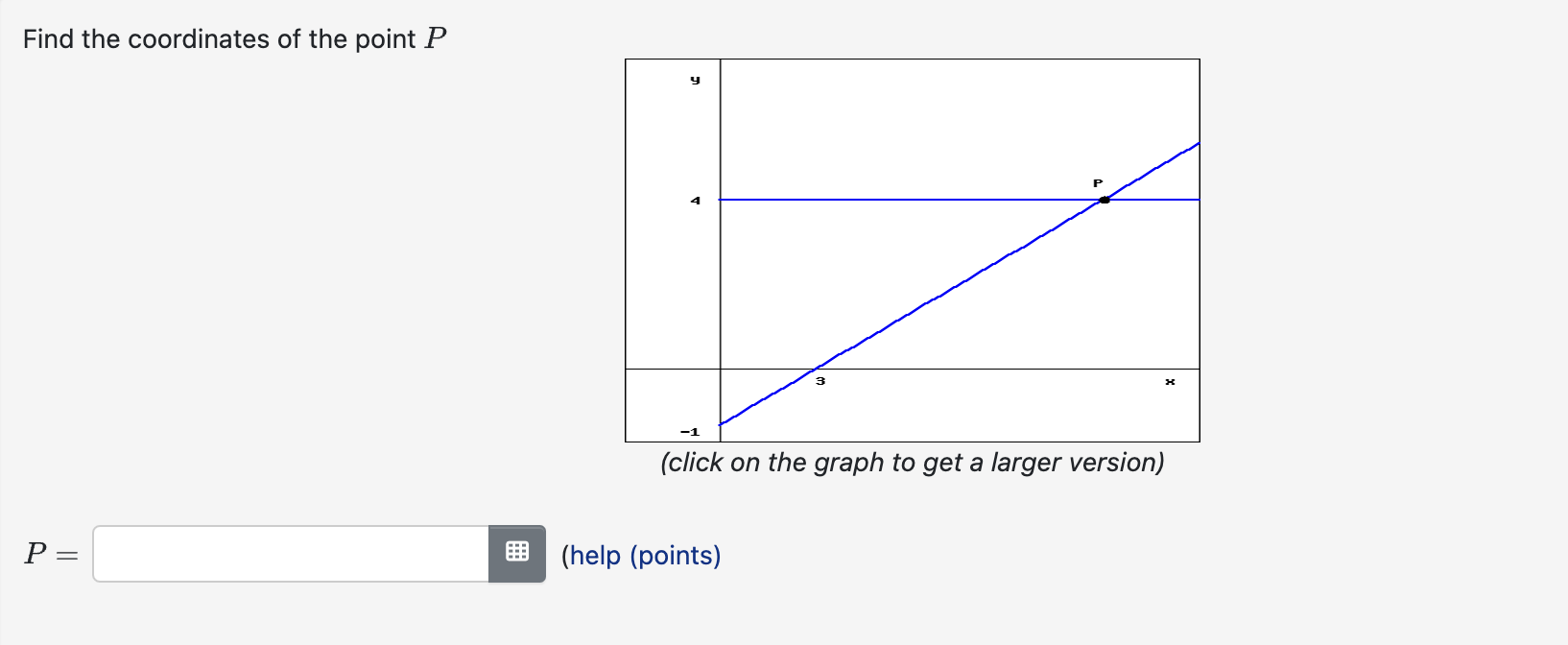 Solved Find The Coordinates Of The Point P (click On The | Chegg.com