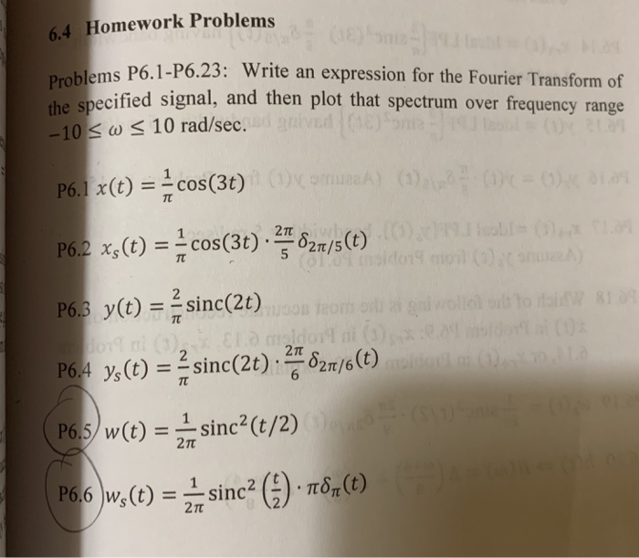 Solved Help needed for only 6.5 and 6.6. Please show all | Chegg.com