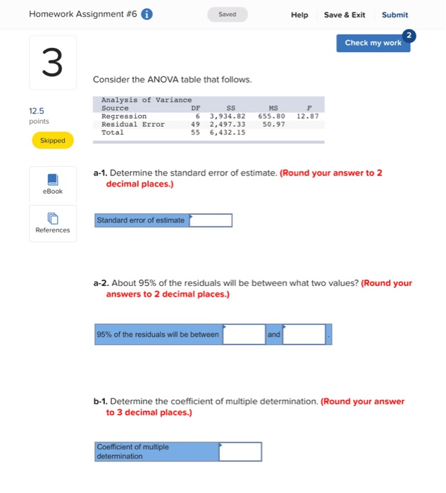 Solved Homework Assignment #6 Saved Help Save & Exit Submit | Chegg.com