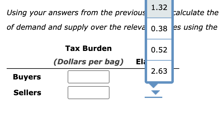 Solved 7. Effect of a tax on buyers and sellers The | Chegg.com