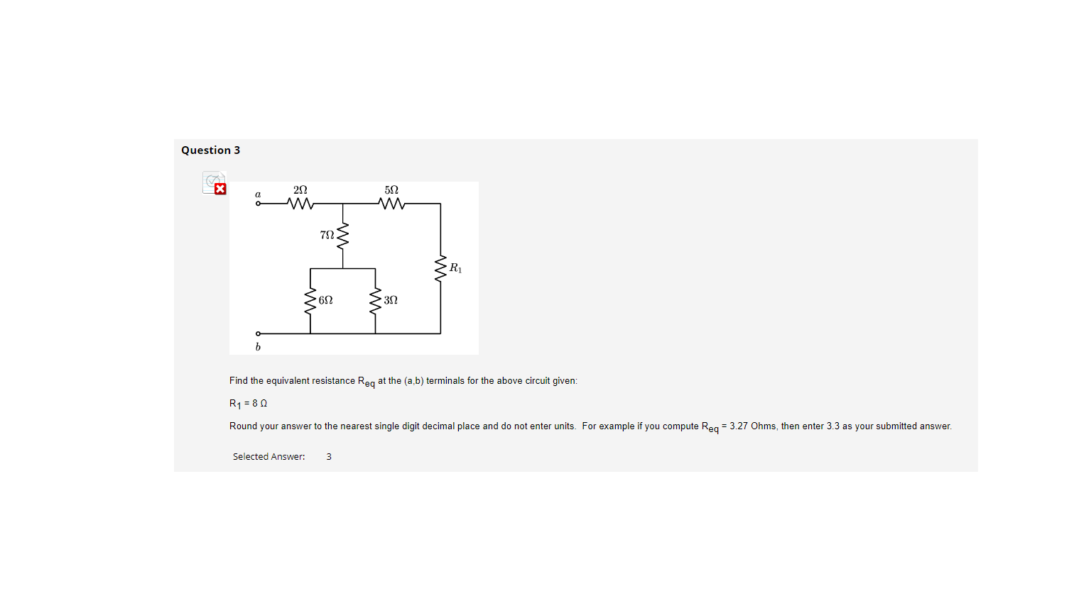 Solved Find the equivalent resistance Req at the (a,b) | Chegg.com