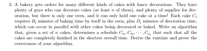 Solved 3. A bakery gets orders for many different kinds of | Chegg.com