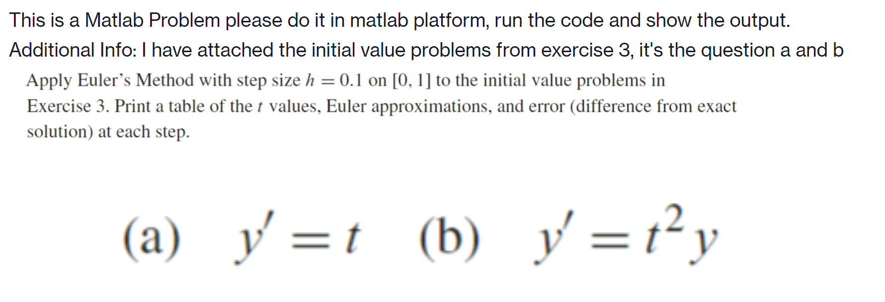 Solved This is a Matlab Problem please do it in matlab | Chegg.com