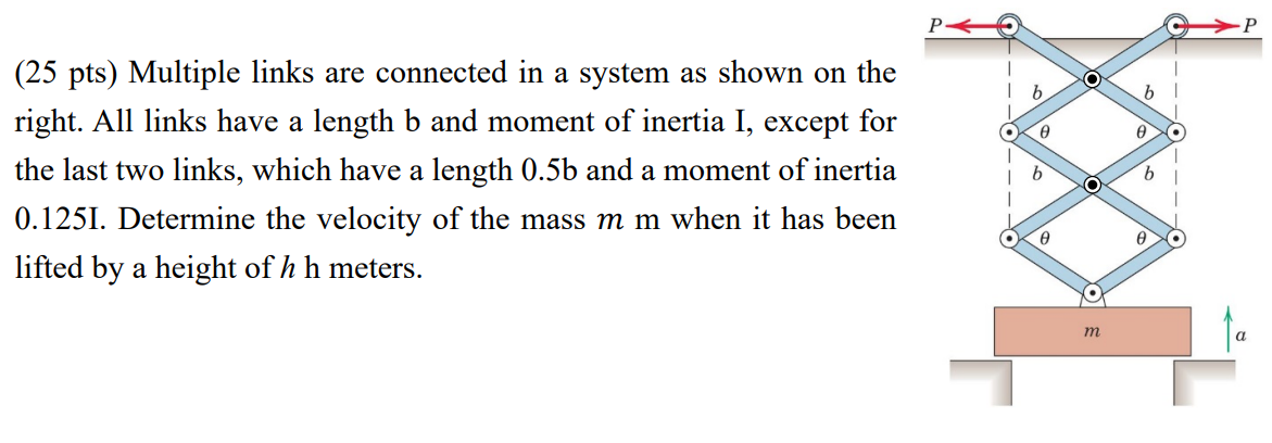 Multiple Link System Solved Multiple links are connected in a system as shown on | Chegg.com
